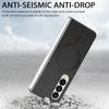 For Samsung Galaxy Z Fold4 5G Magnetic Case Leather+TPU Phone Cover with Screen Film