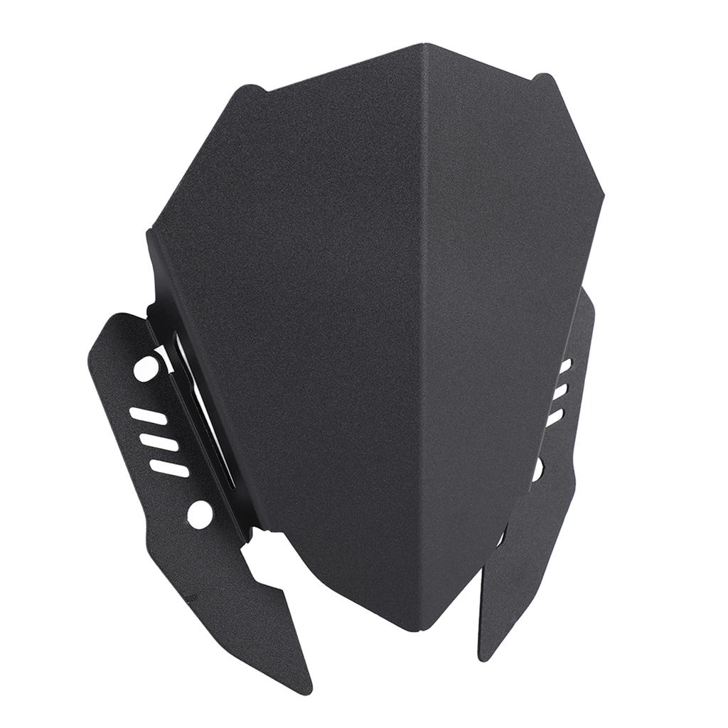 Windscreen Wind Deflector Black Aluminum Alloy Wind Resistance Reduction Lightweight Motorbike Windshield For MT‑15