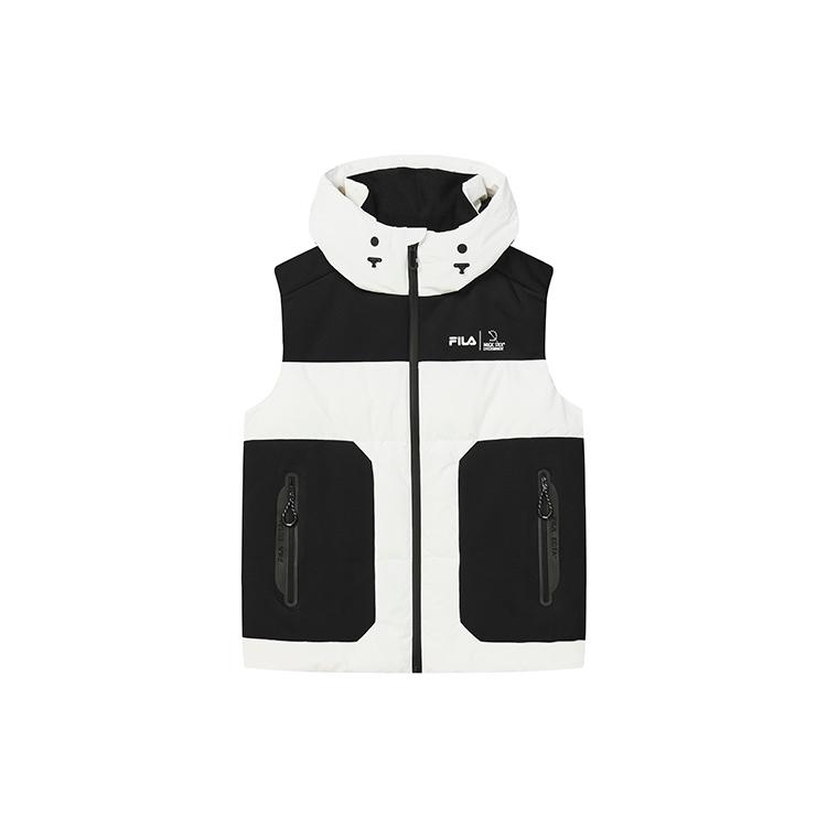 FILA Down Vests Men s Standard White Hooded Non detachable Moderate Other F11M249905F-WT S