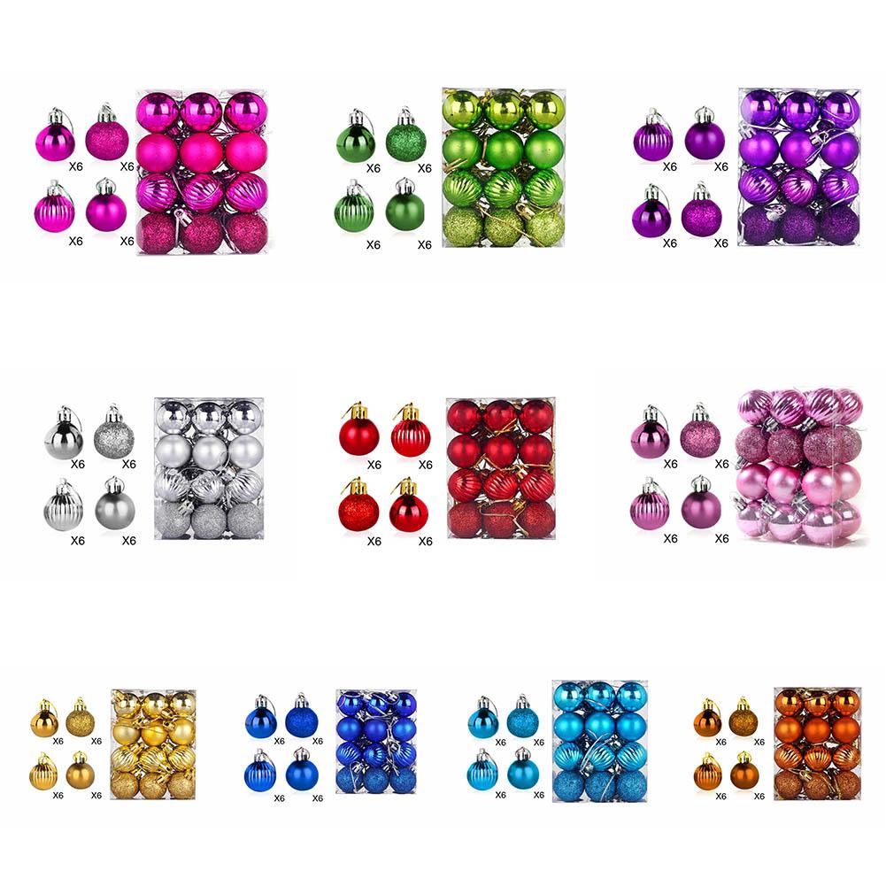 Christmas Decor Baubles Xmas Balls Party Wedding Hanging Ornaments Set