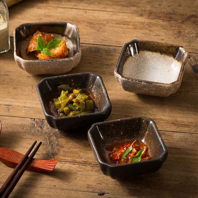 Japanische Kreative Dipschale, Keramik kleine Teller, Wasabi Schale, Grill Snack Beilage, Süß-saure Sojasauce Teller, Geschirr