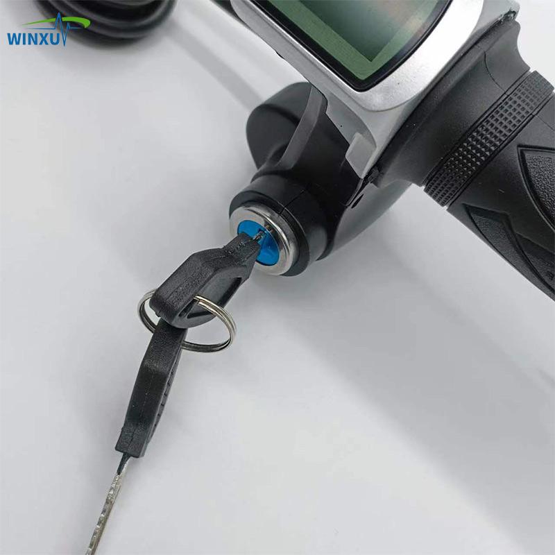 24V 36V 48V LCD Speed Display Throttle Turning Accelerator for Electric Bicycle E-bike Scooter Motorbike