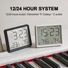 Ultra Thin Alarm Clock LCD Large Screen Digital Temperature Hygrometer Simple Magnetic Design Desk Refrigerator Wall Mounted Decoration Digital Clocks