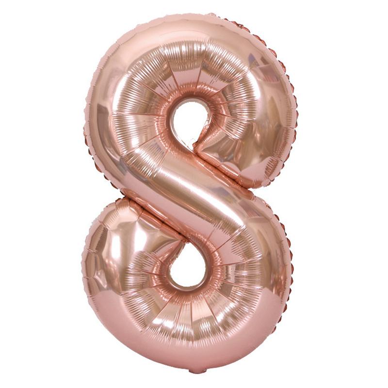 Birthday Decoration Digit Balloon Wedding Valentine's Day Anniversary Festival Children's Birthday Party DIY Ornament Balloons