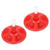 2 Set Automatic Chicken Waterer Multiple Compartments PP G3/4 Poultry Drinking Bowl for Chicks Ducks Geese Farm Supplies