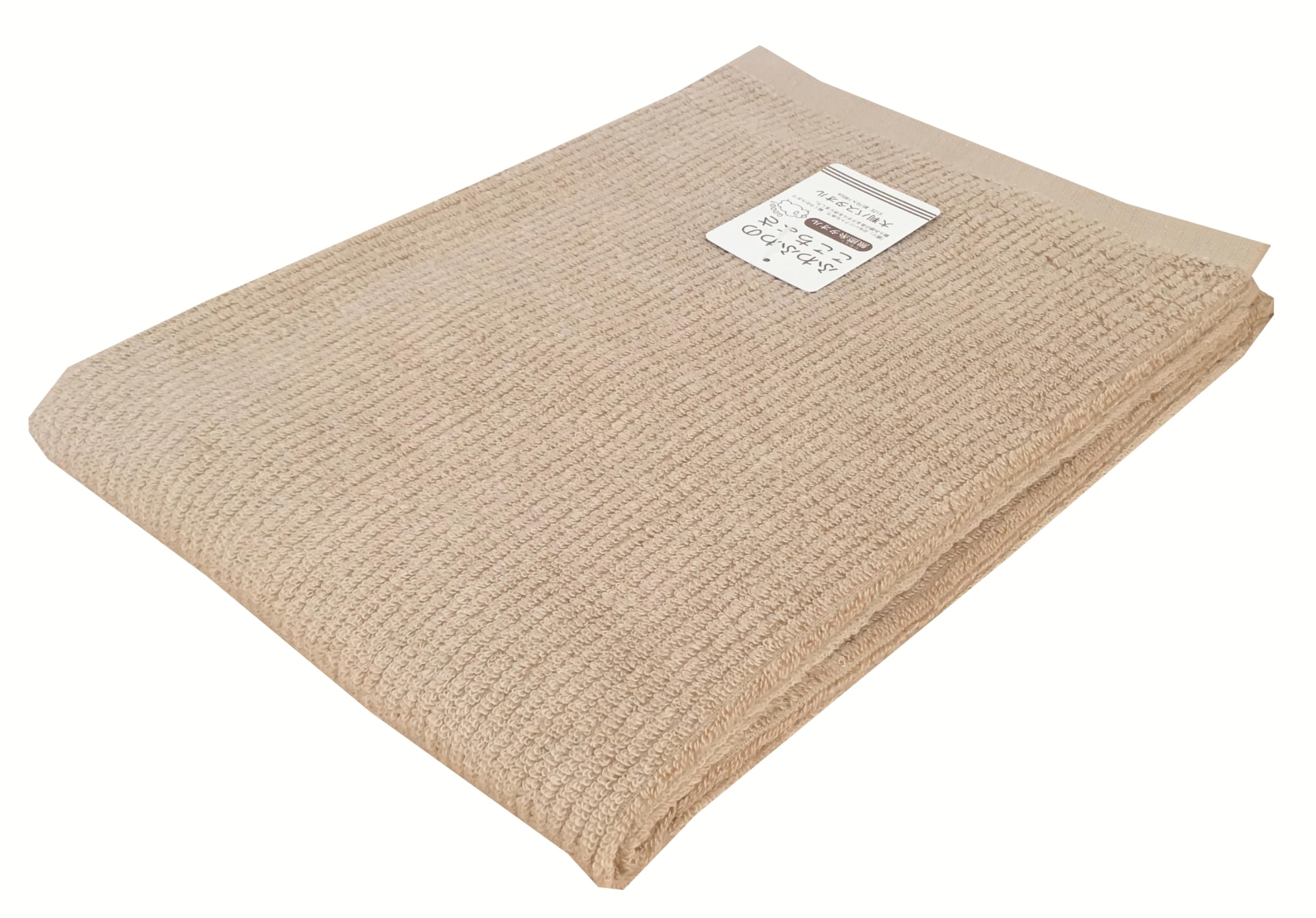 Hayashi Large Bath 70 x Puffy Ribbed LN601428 Towel, Approx. 140cm, Non-Twist Color, Beige, бежевый