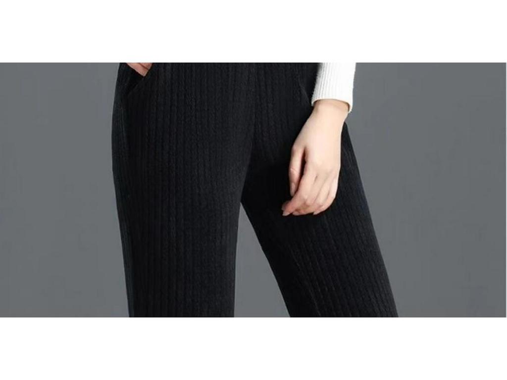 Women's High-Waisted Velvet Chenille Harem Sweatpants - Slim, Warm, Casual, Autumn/Winter