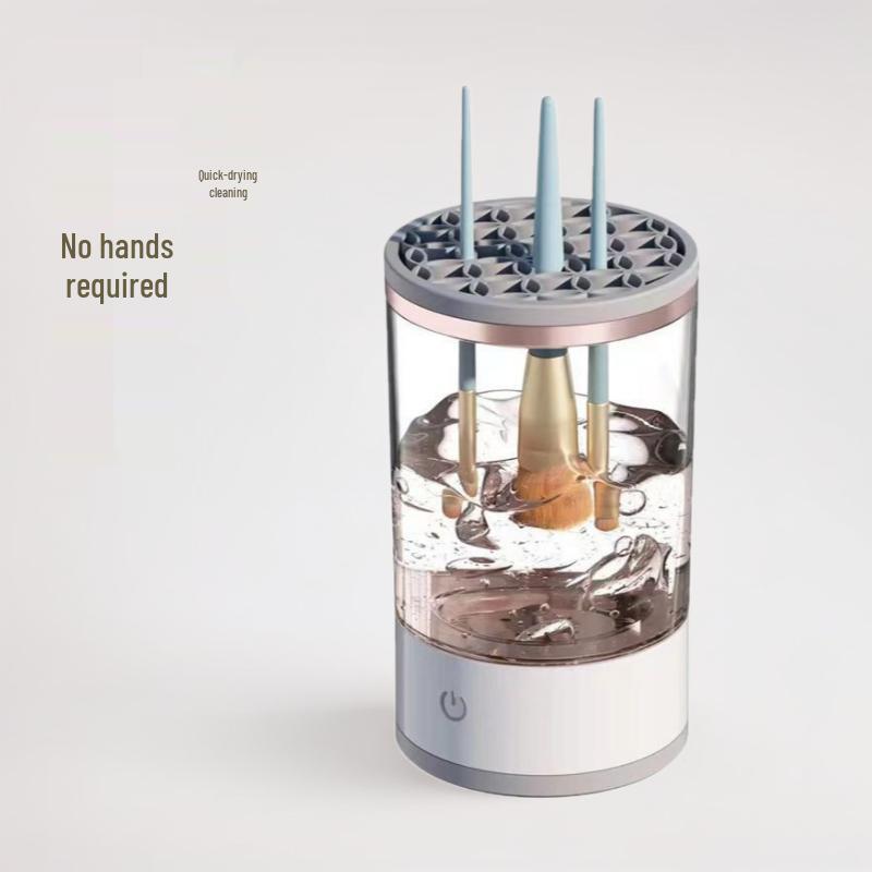 Rechargeable Electric Makeup Brush Cleaner and Dryer Transparent - Plug-in