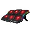 New Arrival RGB Gaming Laptop Cooling Pad 12-17 Inch LED Screen Powerful 2900RPM Six-Fan Cooler with 2 USB Ports
