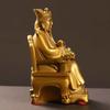 Copper God of Wealth Ornaments Home Office Table Decoration Small Sitting Dragon Chair Office Desk Decor