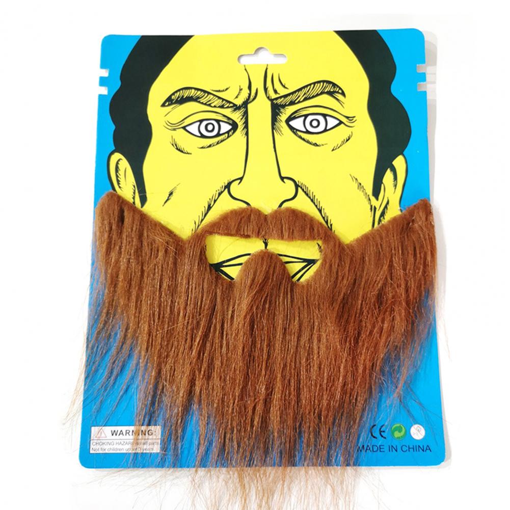 Lustiger falscher Schnurrbart Wiederverwendbar Dekorieren Neuheit Cosplay Falscher Bart Fotokabinen-Requisiten Kostümparty Bärte Schnurrhaar