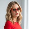 Steampunk Fashion Sunglasses Contrast Color UV Protection Sunglasses Cat Eye Sunglasses  Beachwear