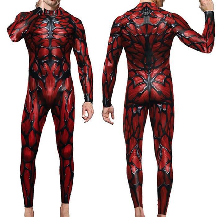 Halloween Spiderman 3d Printed Bodysuit With Elastane For Cosplay And Costume Events