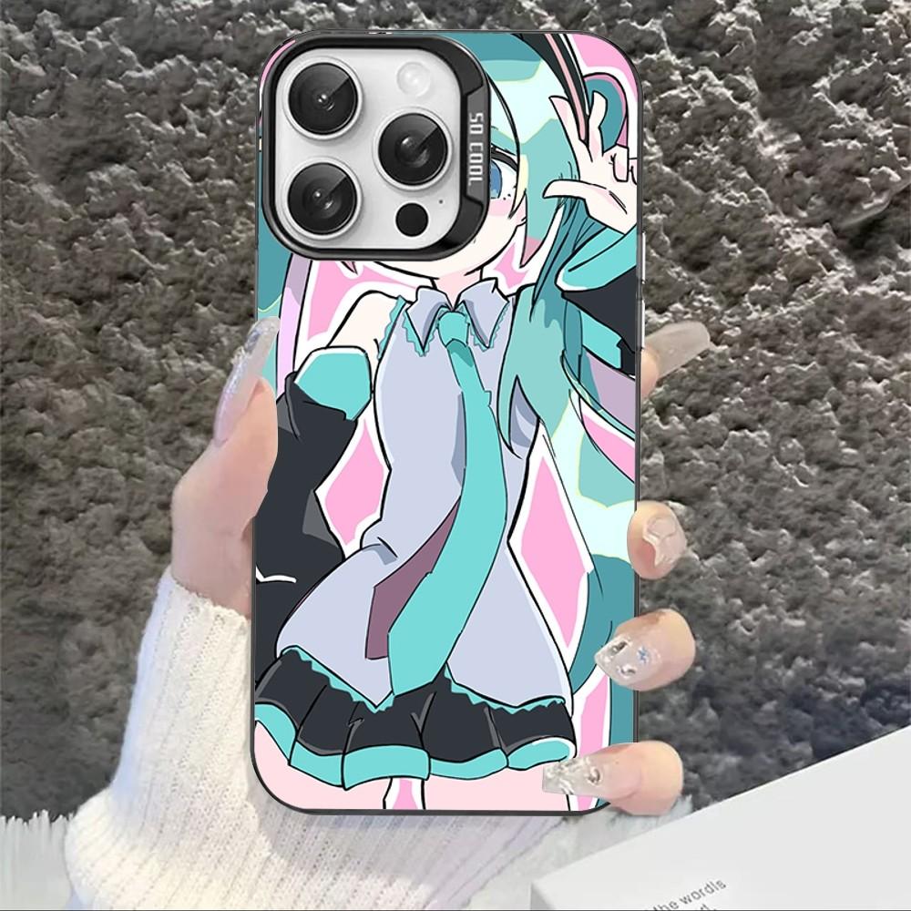 Cartoon Kawaii H-Hatsune Cute M-Miku Phone Case For IPhone 16 15 14 13 12 11 Pro Max X XR XSMAX 8 7 Matte Shockproof Back Cover