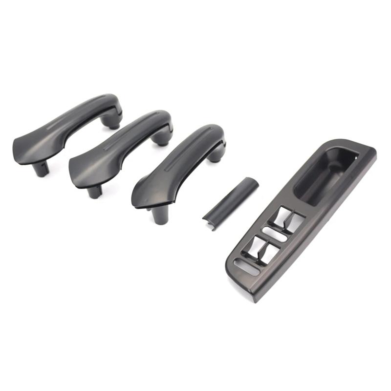 1Set RHD Car Interior Door Pull Grab Handle For VW Bora Golf 4 MK4 Jetta 1999-2004 Window Lifter Switch Panel 3B2867171E-M53K