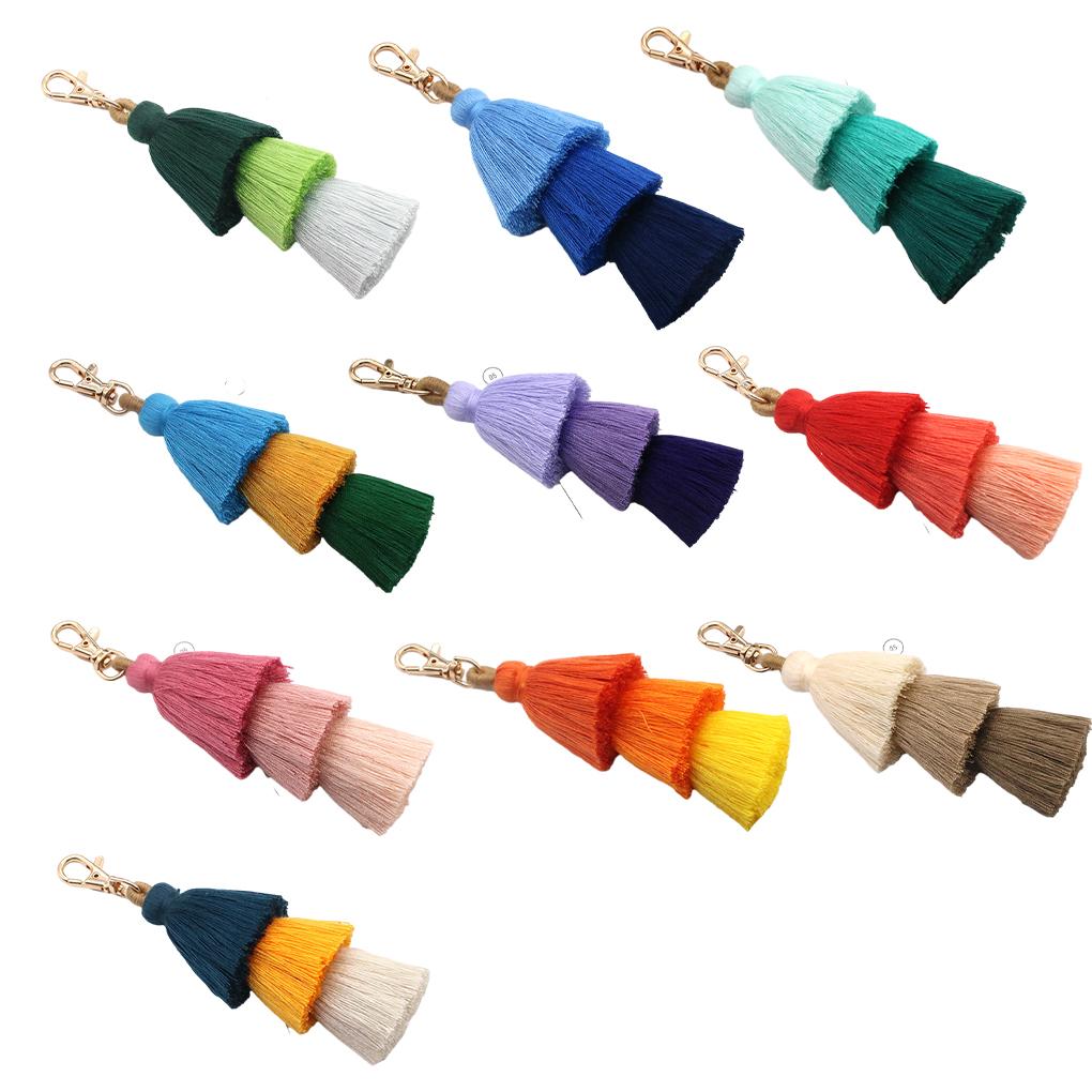 Vintage Töne Pompon Quaste Anhänger Weich und Bequem DIY Zubehör Baumwollquastenanhänger