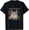 Funny Cat Meme T-Shirt - "Rage Is Consuming Me" Design