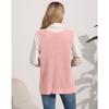 Women's Autumn and Winter Double Pocket Patchwork V-Neck Casual Sweater Vest