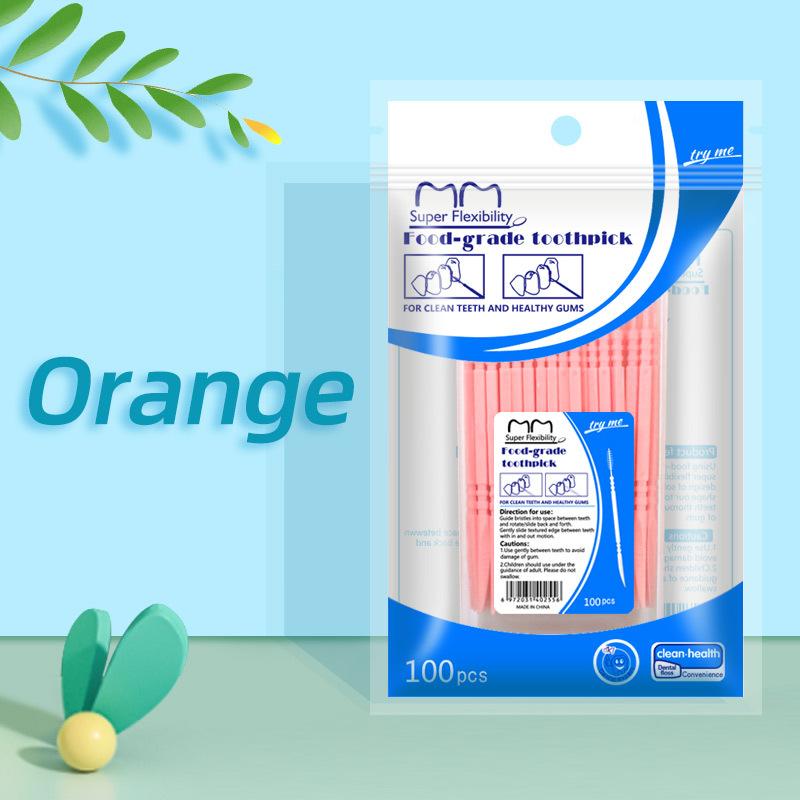 Fishbone-shaped 100-piece Boxed Double-ended Toothpicks