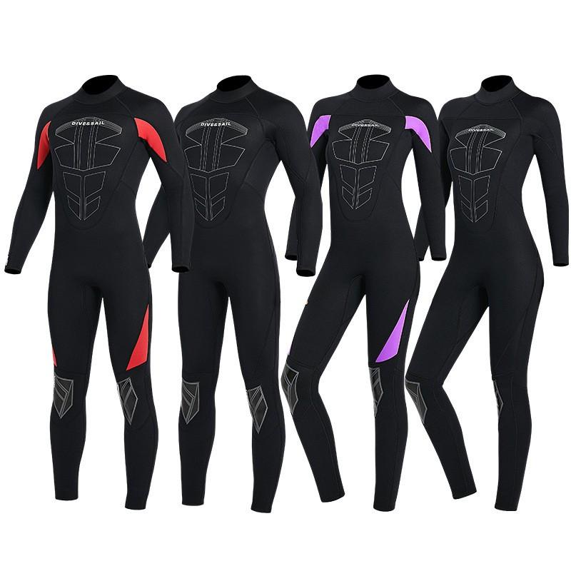3mm Full-Body Wetsuit Freediving Surfing Snorkeling Winter Swimming Thermal Neoprene Diving Suit Unisex