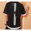 Li-Ning Paris Fashion Week Patterned Round Neck Short Sleeve T-Shirt Men Tops Black AHSQ113-1