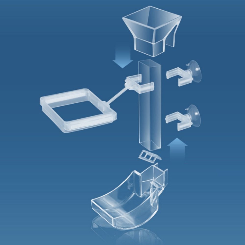 Transparent Shrimp Feeding Device Acrylic Aquarium Feeder Tube  for Shrimp Fishes Snail