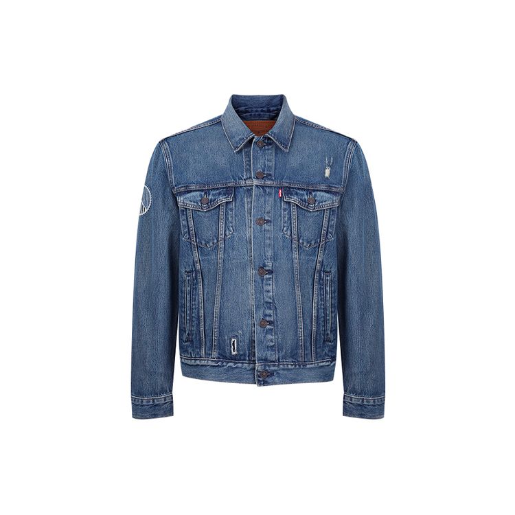 

Куртка Levis Distressed Denim Мужские куртки Denim-Blue 72334-0554