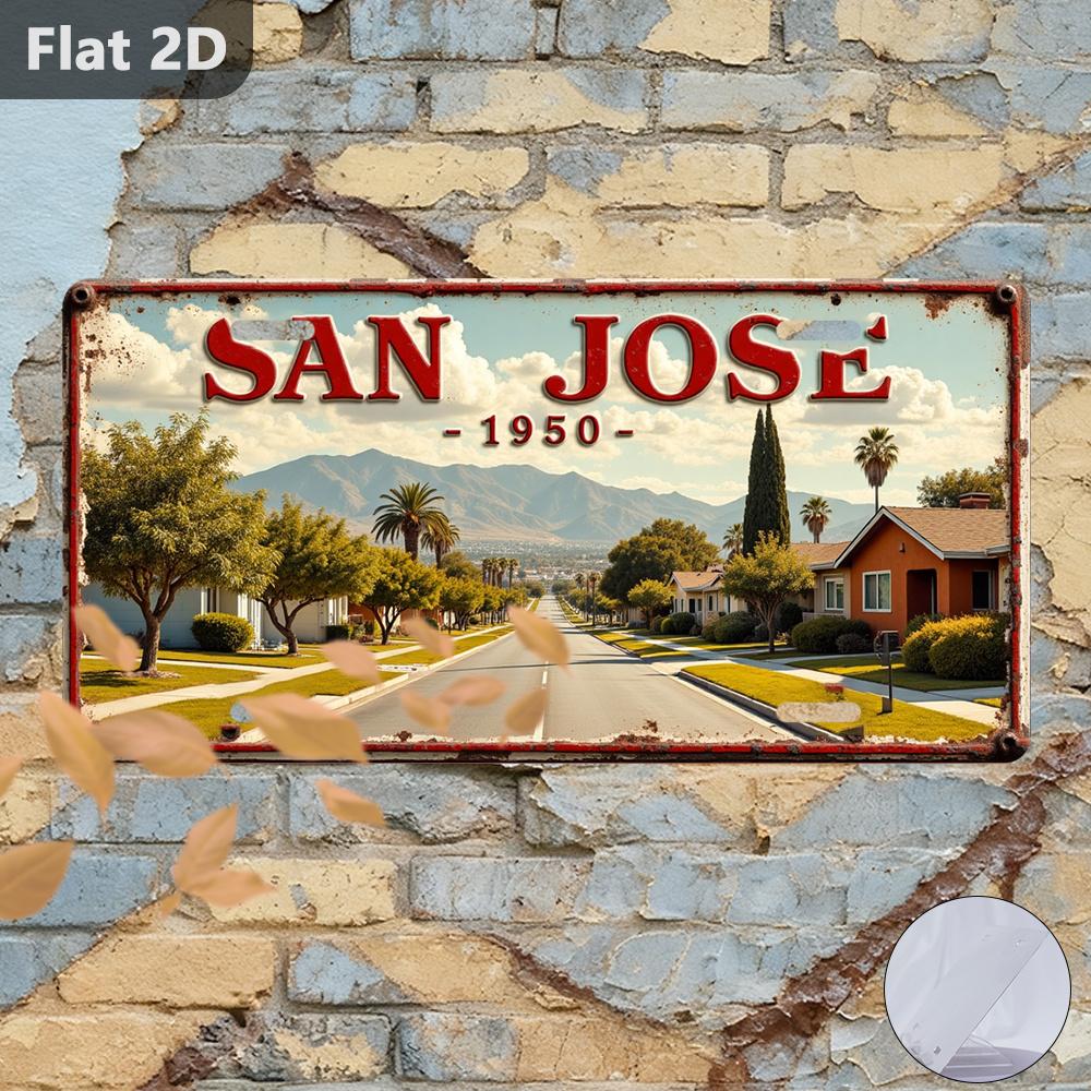 D Flat pc D Flat xinch Metal Wall Decoration Plaque Vintage Commemorative Year Number Limited Edition Wall Deco
