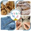 4pcs Cartoon Animal Needle Point Protectors Knitting Needle Stoppers Cute Letters Knitting End Caps for Knitting Accessory