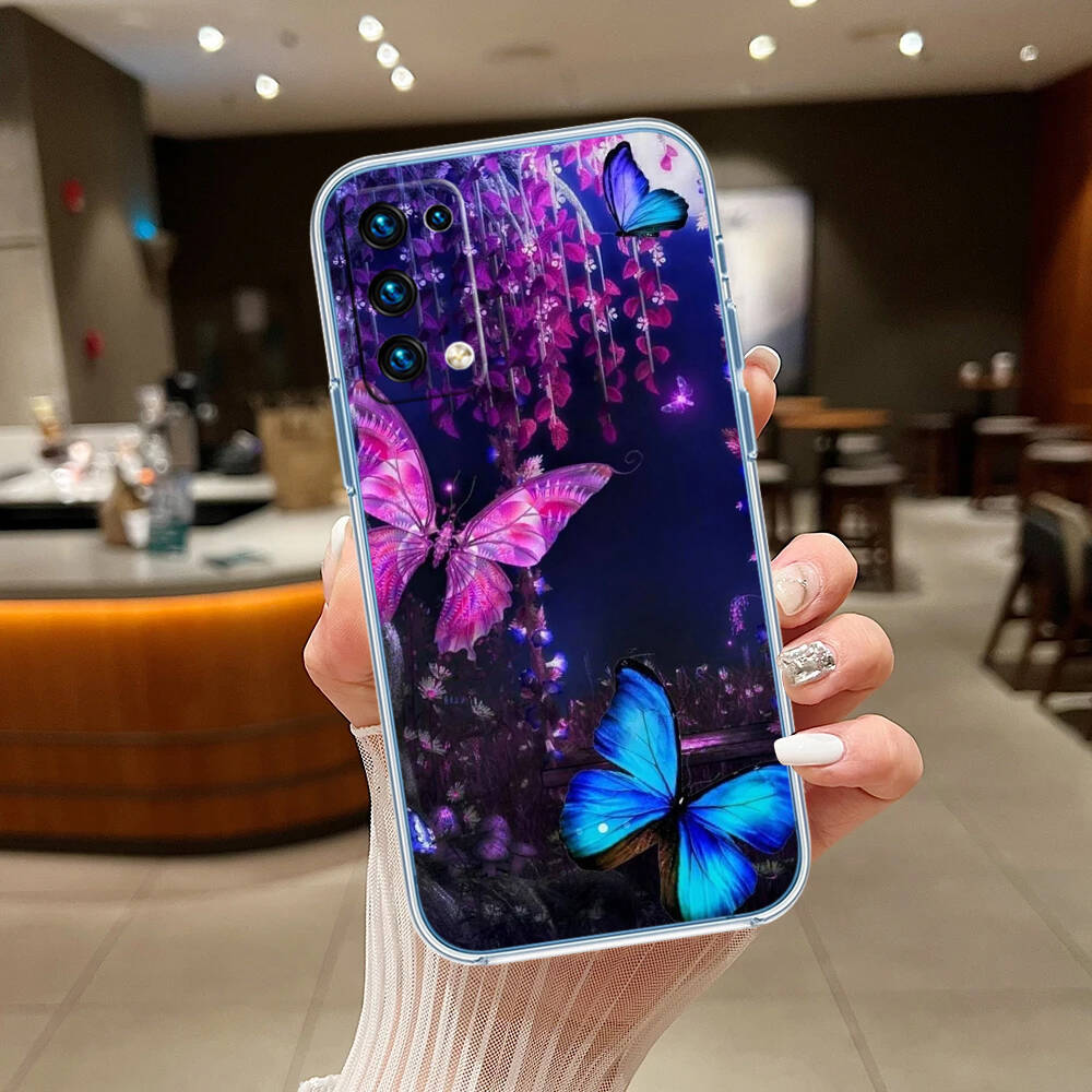Colorful Butterfly Phone Case for Motorola Edge 20 30 S30 40 50 Fusion Lite Plus Pro Neo Ultra One Hyper Power Action Zoom Macro Vision