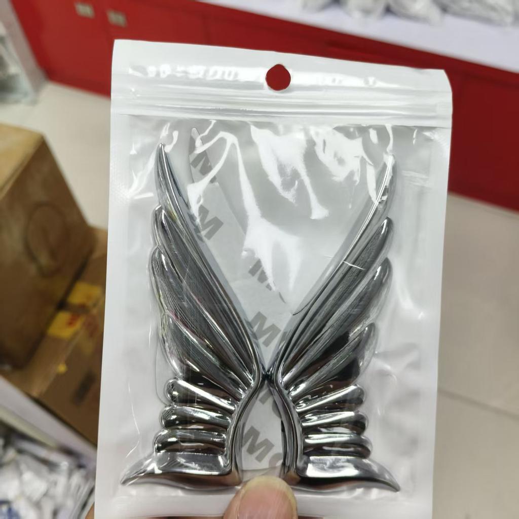 Personalized Wing Shape Car Labeling, Tailgate Angel Wing Three-dimensional Decorative Badge, Modified Car Decoration