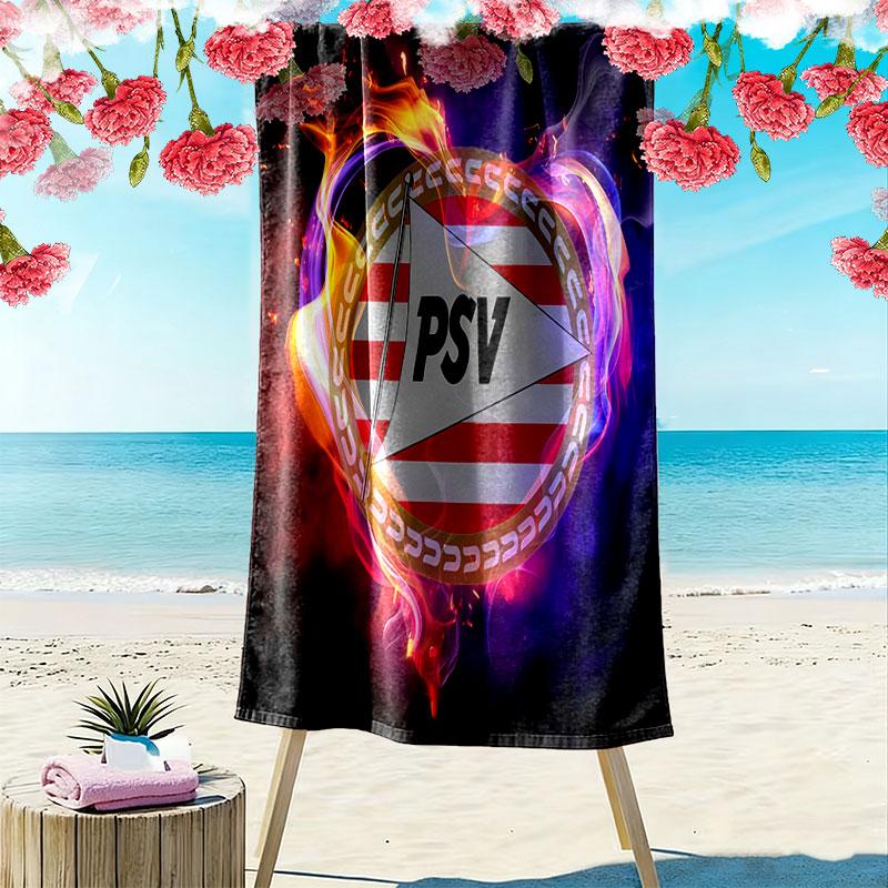 Asciugamano da Spiaggia PSV Eindhoven, Asciugamano Grande Morbido Asciugatura Rapida per Spiaggia Campeggio Nuoto