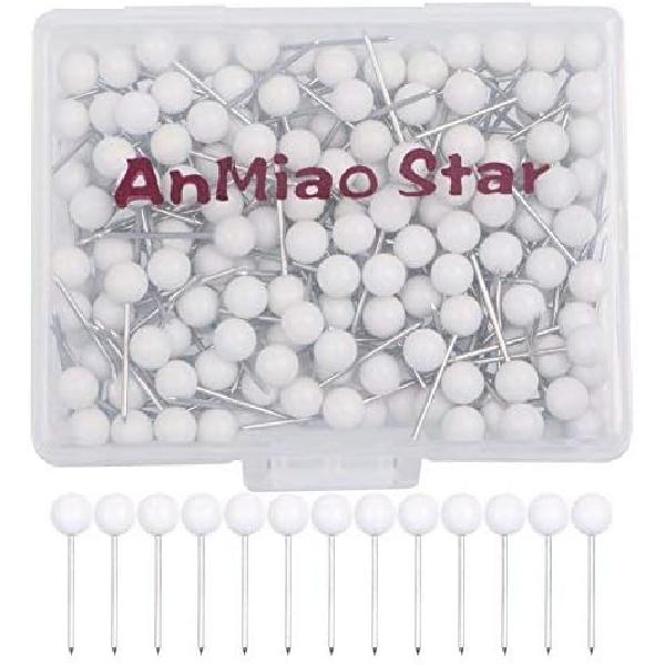 200Pcs 1/8 Inch Map Tacks (Purple)