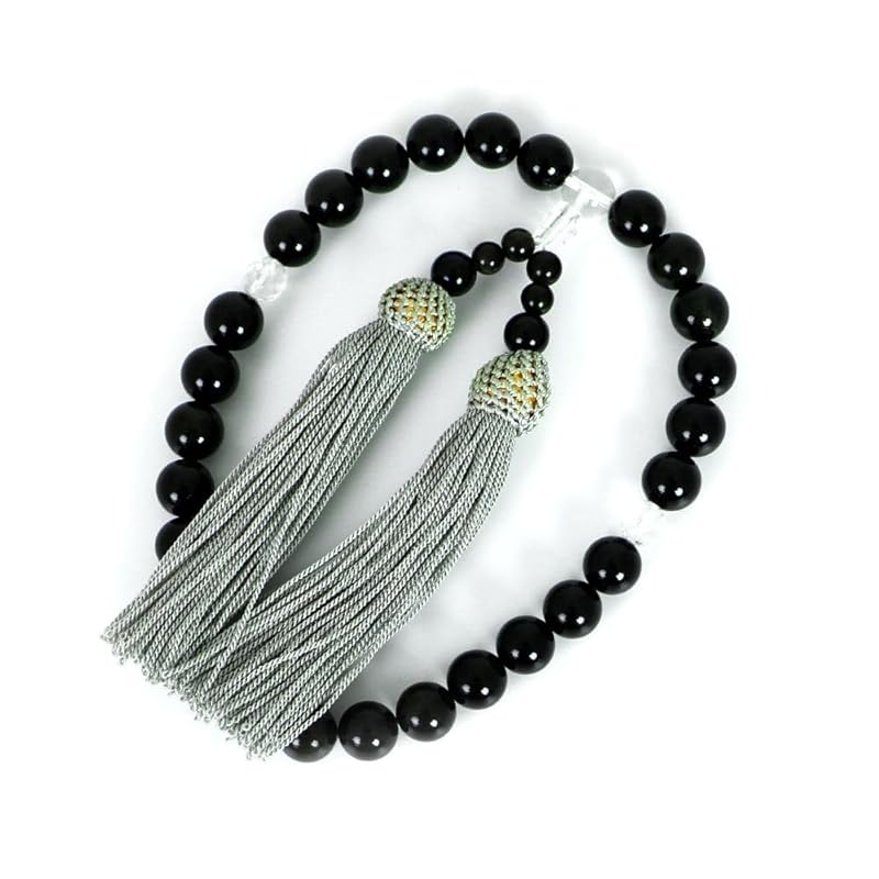 prayer beads natural stone prayer beads unisex obsidian beads golden obsidian