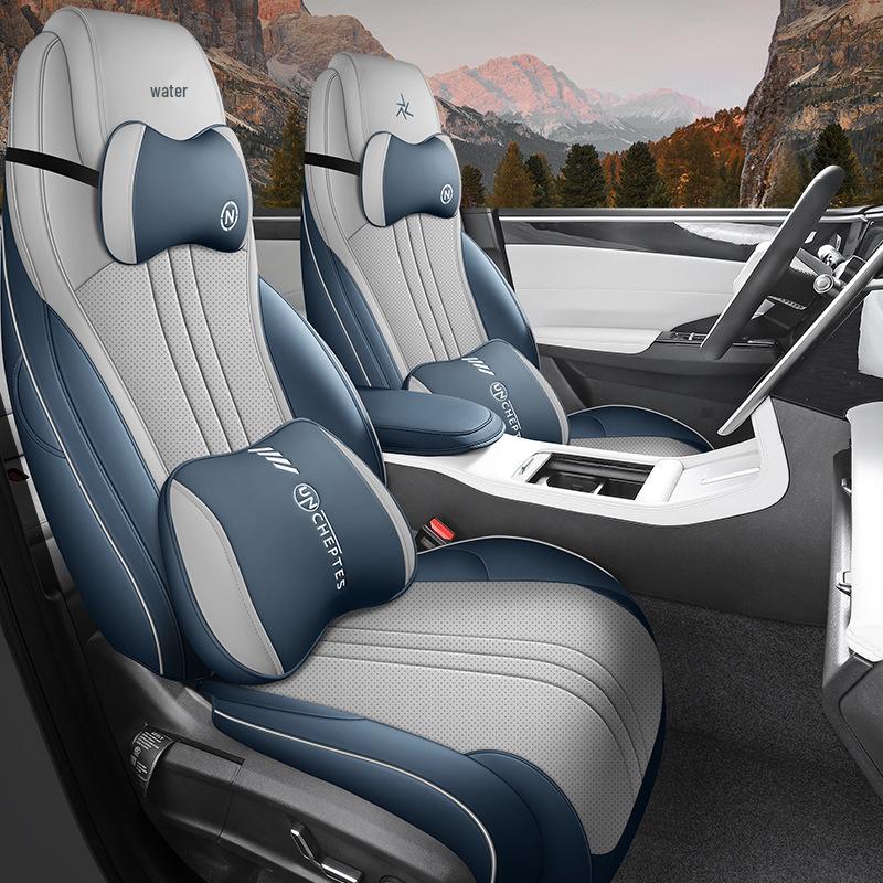 Galaxy L7 All-Season Full-Coverage Leather Seat Covers for 5 Seats