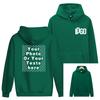 Customized DIY15Printed Hoodies For Men and Women Loose Casual Wear Long Sleeved Hooded Sweaters