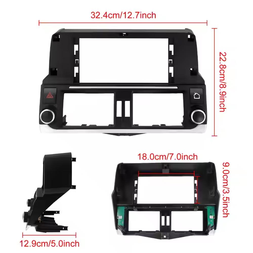 12.3 inch Touch Screen Wireless Carplay for Toyota Prado 2010-2013 GPS Navigation Bluetooth 4G