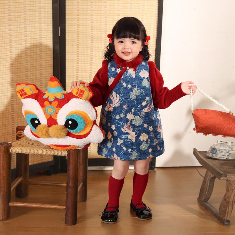LUSON Baby Girl's Chinese Style New Year Sweater