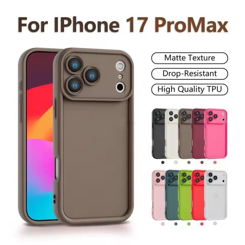 For iPhone 17 Pro Max-deksel For iPhone 17 Pro-deksel Luksuriøst Støtsikkert Mykt TPU Flytende Silikon Telefon Bakdeksel For iPhone17 Air