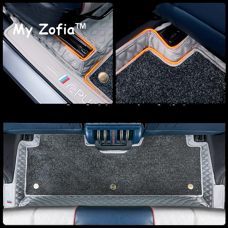 For BYD Atto 3 Yuan Plus 2023 2024 2025 Car Floor Mats Non-Slip PU Leather Floor Liners All-Weather Durable Foot Pad Accessories