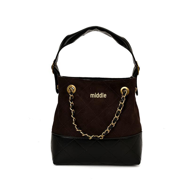 

Women s Argyle Patchwork Retro Handbag with Chain Strap - 2025 Collection кофейный