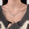 French Tassel Pearl Pendant Butterfly Necklace Women's Niche Light Luxury High-end Design Accessories Sweet Collarbone Chain