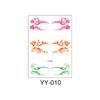 Vibrant Waterproof Eyeshadow Tattoo Stickers for Women Floral and Foliage Designs Perfect for Valentine's Day Halloween Christmas Stage Shows
