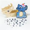 1 Bag of Self-adhesive Wiggle Eyes Round Wiggle Googly Eyes Doll Eyes