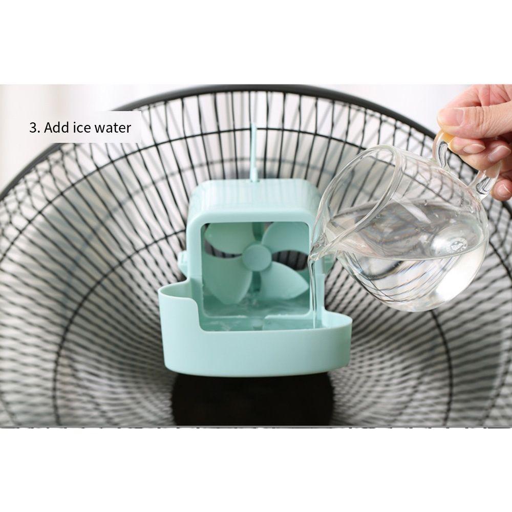 With Hanging Hook Ice Cube Storage Box Quickly Cooling Small Fans  Summer