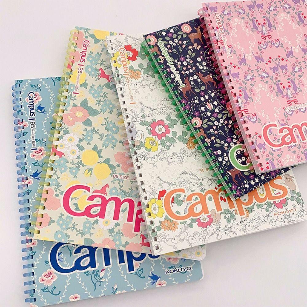 A5/B5 Soft Coil Notebooks 160 Pages 180° Lay-Flat Notepad Creative Student Class Notebooks  Student