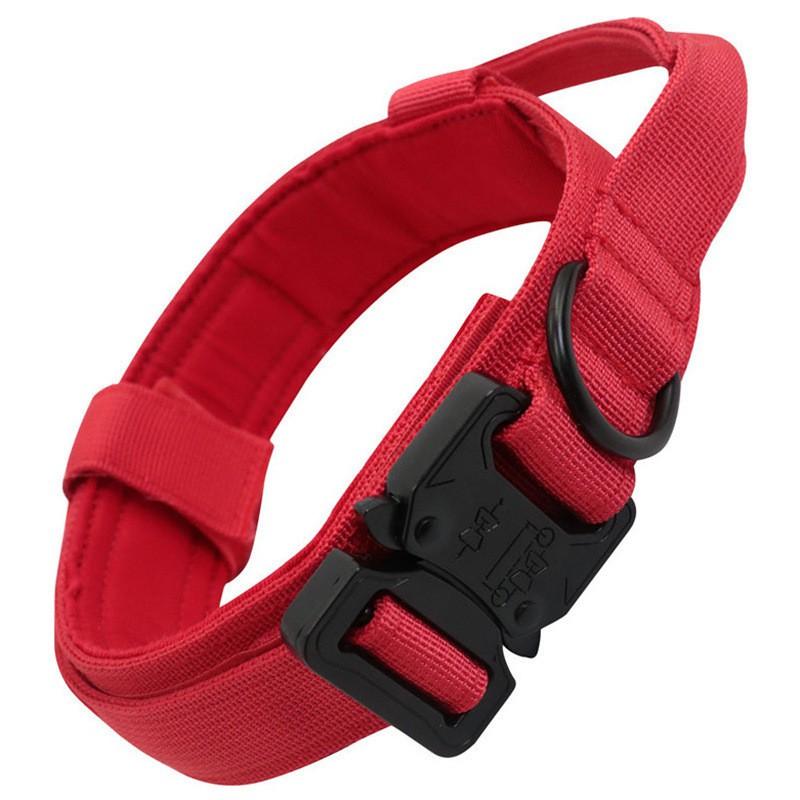 Tactical Nylon Dog Collar Military Training Medium Large Dogs Outdoor Pet