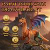 SOLDAY Painting Dragon Toys Kits for Kids Arts and Crafts Ages 3 6 5 7 9 12 Boys Girls to Make Your Own Paintable Figurines Dragon Birthday Party