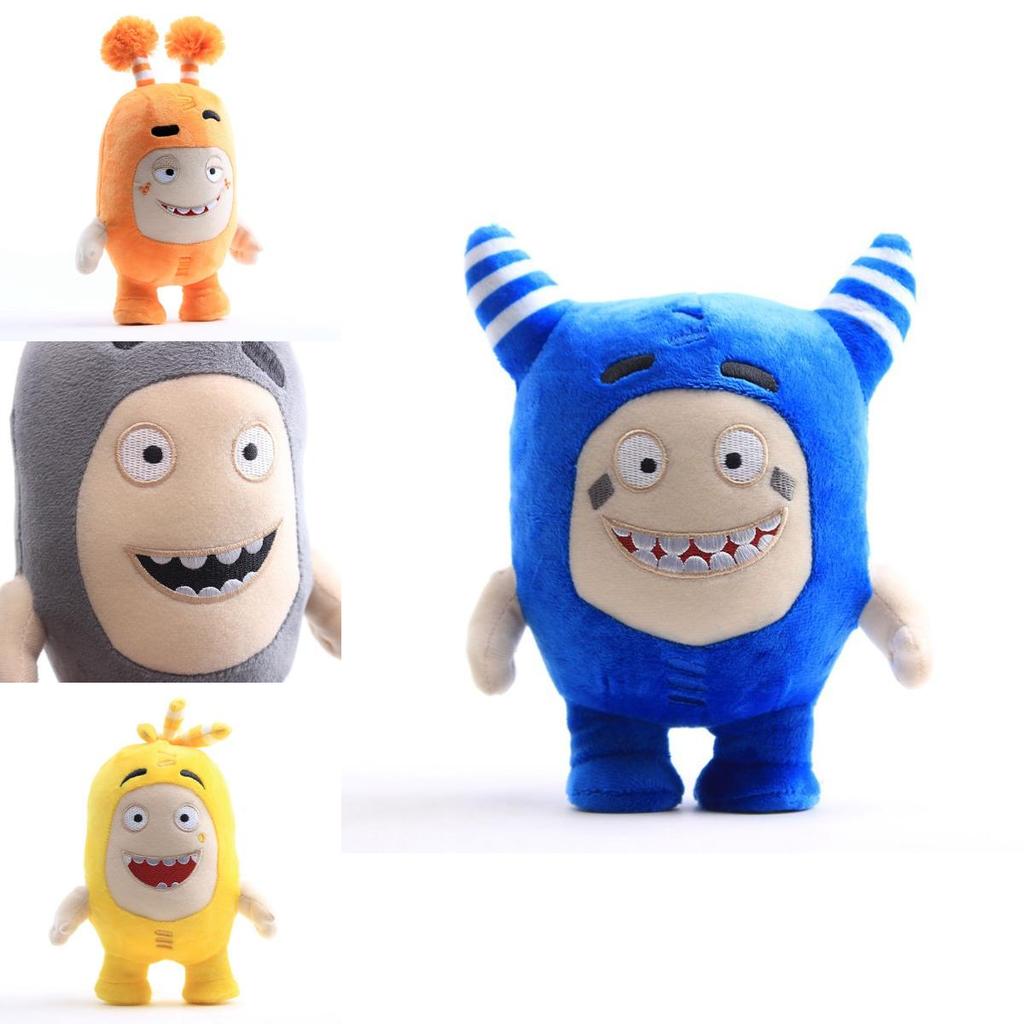 Adorable Oddbods 23cm Plush Soft Cuddly Toy Newt Bubbles Pogo Zee Jeff Fuse Slick Doll