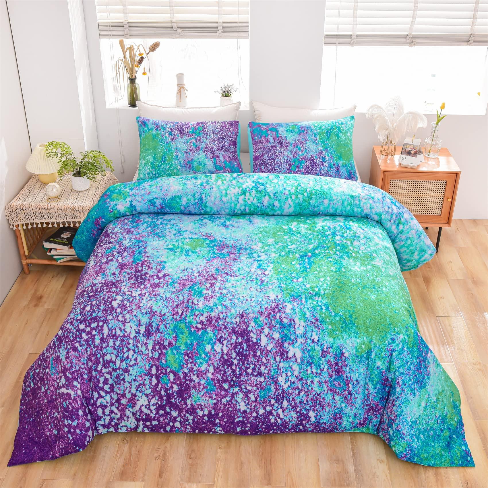 Hemel Dekbedovertrek Set, Ruimte Nacht Melkweg Decoratieve 3 Delige Beddengoed Set Met 2 Kussenslopen, Queen King Full Size Slaapkamer Decor 140x200cm 3pcs